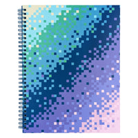 Staples Coil Notebook - 8"W x 10"L - Pixel - 80 Ruled Sheets-Coil notebook with perforated pages