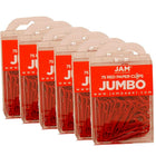 JAM Paper – Trombones géants, rouge, 6 paquets de 75, total de 450 (2183754g)-Rouge