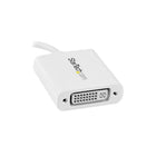 StarTech USB-C to DVI Adapter, White (CDP2DVIW)-Maximum portability with a small footprint and a lightweight design