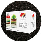Sandtastik Floral Coloured Sand, 10 lb (4.5 kg) Box, Black-Coarse grain with natural sparkle throughout