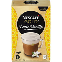 Nescafe Gold Vanilla Latte Sachets - 18g - 8 Pack-Made with high-quality Instant Coffee