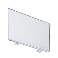 Azar Displays Clear Acrylic Divider, 6.75", 12 Pack (55DIV)-Clear Acrylic