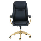 Beautyrest Charlotte Manager's Chair - Black-Beautyrest Pocketed Coil Technology offers maximum comfort