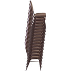 Flash Furniture HERCULES Series Teardrop Back Stacking Banquet Chair in Black Patterned Fabric - Silver Vein Frame-Black Patterned Fabric Upholstery