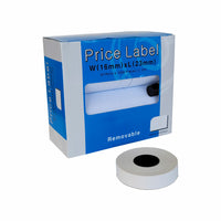Eddie's Motex MX6600 L-Plus 2 Lines 10 Ch Removable Labels - White - 20 Pack-MX 6600 L-Plus Removable Labels