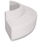 Flash Furniture HERCULES Alon Series Melrose LeatherSoft Reception Configuration - 3 Pieces, White-Add on pieces as your business grows