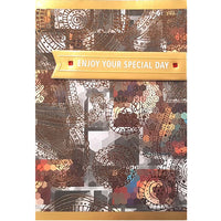 Rosedale Gold 5 1/2" x 8" Greeting Cards/Envelopes - 6 Pack-Card shop quality greeting cards.