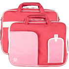 Vangoddy 13" Laptop Messenger Bag - Pink-Versatile laptop bag  Features accessory pockets for business cards, pens, stylus, and tablets or effortless organization.