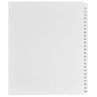 Mark Maker – Ensemble d’onglets séparateurs juridiques blancs, 1/25 onglets, format lettre, sans trous, numéros 76 à 100-Onglets séparateurs blancs, 1/25 onglets
