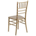 Flash Furniture HERCULES Series Wood Chiavari Chairs - Gold - 2 Pack-Lightweight Hardwood Frame Construction