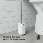 Umbra Flex Sure-Lock Toilet Brush & Holder - Wall Mount or Freestanding - White-4