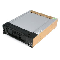 StarTech Aluminum Rugged SATA Hard Drive Mobile Rack Drawer, 5.25", Black-Maximize performance, with file transfer speeds up to 6Gbps when paired with SATA III HDD and controller