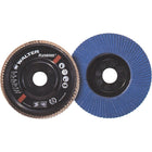 Walter Surface Technologies Enduro-Flex Flap Disc, 4-1/2" x 7/8", Type 27, 60 Grit, Zirconia Alumina - 4 Pack-Abrasive Material: Zirconia Alumina