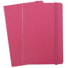 JAM Paper Hardcover Lined Notebook with Elastic Closure, Large, 5.88 x 8.5 Journal, Pink Berry, 2/Pack (340528856g)-Pink Berry Harcover Notebook / Journal
