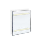Azar Displays 8.5" x 5.5" Vertical Wall Mount Acrylic Sign Holder with Adhesive Tape, Clear, 10 Pack (122024)-Used to displays information on walls and doors, maximizing advertising opportunity