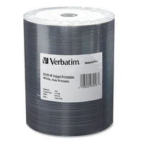 Verbatim DVD Recordable Media Spindle, DVD-R, 16X, 4.70GB, 100 Pack-Packing: Wrap