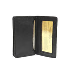 Ashlin (RFID6036-18-01) Francois RFID Blocking Business Card Holder, Gusseted with ID Section, Black-Finished Dimensions (cm): 11 x 7.5 x 2.5