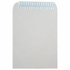 JAM Paper Open End Envelopes with Peel and Seal - 10" x 13" - Light Grey Kraft - 25 Pack -Colour: Grey 