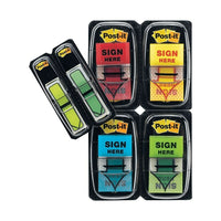 Post-it Flags, "Sign Here" Arrows, 1", Assorted Colours, Includes 1/2" Bonus Flags, 248 Pack-Make sure no signatures are missed
