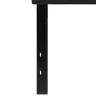 Flash Furniture - Tête de lit Lennox à une place touffetée et rembourrée en vinyle noir-Touffetée à boutons avec piquage en carré