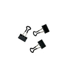 Staples Softgrip Binder Clips - Small 3/4" - Black - 15 Pack-Packaged in a reusable plastic bag for easy storage and refill