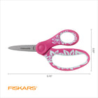 Fiskars 5" Kids Pointed Softgrip Scissors - Assorted Colours-Sold individually