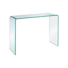 Plata Import Waterfall Console Large, Clear (CB-003-1)-Glass