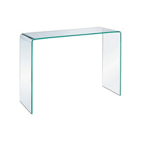 Plata Import Waterfall Console Large, Clear (CB-003-1)-Glass