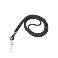 Beslayn Heavy Duty 1/8" Round Standard Lanyard, Black, 50 Pack-Easy, convenient way to display your name badge
