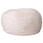 Flash Furniture Oversized Furry Kids Bean Bag Chair - White-Oversized Bean Bag