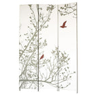 Nexxt Bota Screen, Bird, Red and Taupe, 47" x 71"-3-panel screen room divider: create a new space with an easy to use beautiful room divider. create privacy in your home, make a new room or hide storage items