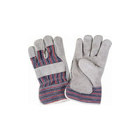 Zenith Safety - Gants D'Ajusteur, Grand, Paume En Cuir De Vache Refendu, Doublure En Coton, paquet de 36-Matériau du poignet Empesé