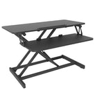 Ezywork 32" Wide Sit Stand Desk Converter 32B-Detachable Keyboard Tray