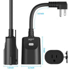 Geeni All Weather Outdoor Smart Wi-Fi Plug - Black-Control by voice: Works with Amazon Alexa or Google Assistant