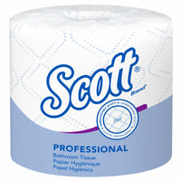 Scott Professional Standard Roll Toilet Paper - with Elevated Design - 2-Ply - Individually wrapped rolls - White - 40 Pack-550 Sheets/Roll, 40 Scott Professional Standard Roll Toilet Paper Rolls/Case, 22,000 Sheets/Case