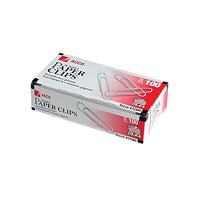 ACCO Steel Smooth Jumbo Paper Clips - #4 - 1-7/8" - Silver - 1000 Pack-#4 Plain silver paper clips