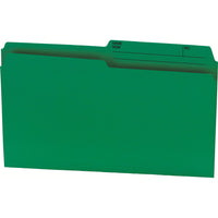 Hilroy Reversible File Folders - Legal Size - Green - 100 Pack-Legal sized file folder