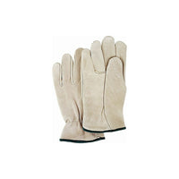 Zenith Safety Driver's Gloves, Grain Cowhide Palm, Large - 12 Pack-Inner Lining Unlined