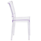 Flash Furniture Phantom Series Transparent Stacking Side Chair-Transparent Crystal Finish