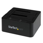 StarTech USB 3.0/Esata Dual Hard Drive Docking Station with Uasp For 2.5/3.5In SATASsd/Hdd, SATA6 Gbps-Versatile connectivity options, through either USB or eSATA