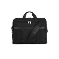 Bugatti 17" Oxford Laptop Case, Black-Features a padded section that securely holds a laptop up to 17" wide