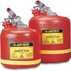 JustriteMD – Bidons de sécurité de type I en polyéthylène, 2 1/2 gallons, 10 3/4 x 14 1/4 po, approuvé FM/UI/UIc, rond-Polyéthylène résistant aux bosselures, perforations, à l’écaillage et aux produits corrosifs