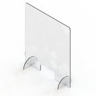 Mark Maker Acrylic Sneeze Guard - 31.5" x 36" - Design #4-Available with acrylic feet to easily stand on countertops for portability and quick installation with no tools required.