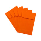 JAM Paper #1 Coin Envelopes, 2 1/4 x 3 1/2, Orange Recycled, 100 Pack-Gum