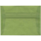 JAM Paper A7 Invitation Envelopes, 5.25 x 7.25, Leaf Green Translucent Vellum, 50 Pack (PACV703I)-Leaf green translucent envelope