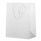 JAM Paper - Sacs cadeaux brillants avec poignées en corde - Grand - 10 x 5 x 13 - Blanc - Vrac 100 sacs/paquet-Quantité : 100 par paquet