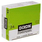 Dixon Pink Pearl Beveled Edge Pink Eraser - Small - 24 Pack-Removes pencil marks cleanly with minimal abrasion