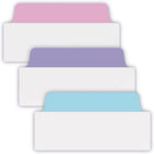 Avery Ultra Writable Filing Tabs - 3" x 1½" Repositionable Two Sided - Pastel Colour - 24 Pack-Ultra-writable: Durable Filing Tabs work with pens, pencils, markers and highlighter for smudge free* writing. Write on the translucent body or double sided paper tabs