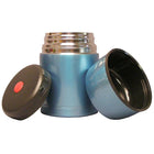 Geo Stainless Steel Vacuum Flasks, Black & Blue, 2 Pack-Ideal to keep beverages and food hot or cold for 5 hours or more