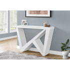 Monarch Specialties 2429 48"L Accent Table - White Hall Console-This item has no shelves